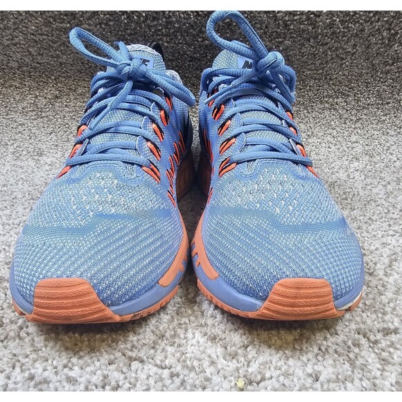 Women's Nike Zoom Odyssey Run Easy Size 9 Sneaker Shoe Blue And Orange - Picture 5 of 12